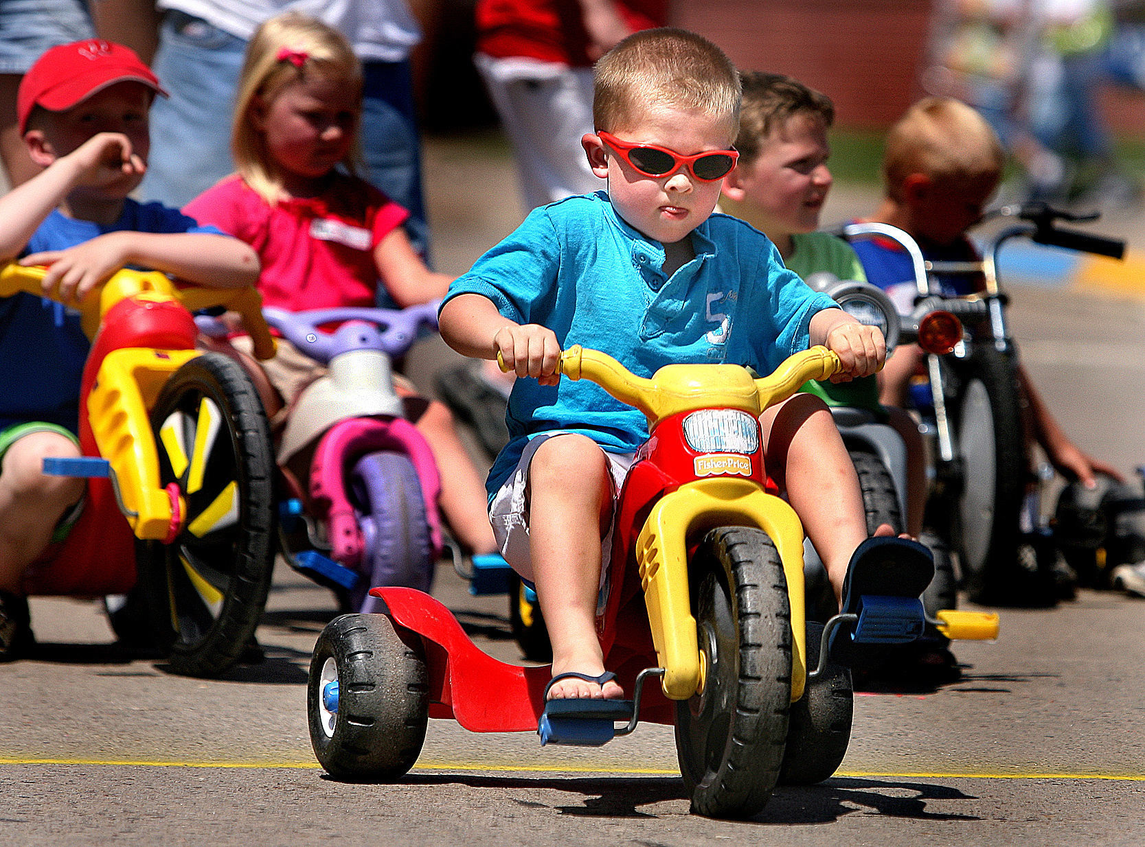 Edgerton Tobacco Festival Big Wheel races3